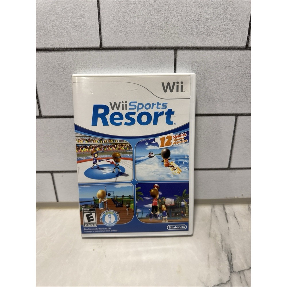Wii Sports Resort (Nintendo Wii, 2009) Complete CIB [Case, Manual, Disc]